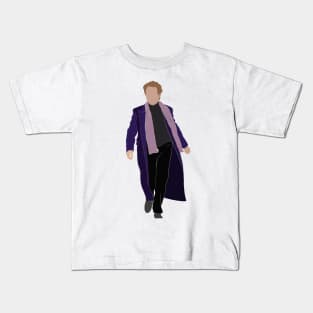 Only Murders In The Building, Oliver Putnam Purple Coat Fan Art Kids T-Shirt